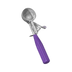Thumbnail image #1 for Crestware #40 Thumb Press Disher with Purple Handle, 18/8 Stainless Steel
