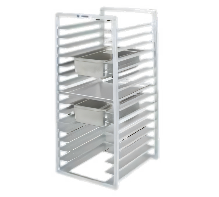 Product image #1 for Channel Manufacturing Reach-In Bun Pan / Steam Table Pan Rack, End Load, Aluminum, 16 Pan Capacity