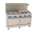 Thumbnail image #1 for Comstock-Castle F3226-24 60-Inch Gas Range with 6 Star Burners, 24-Inch Griddle, and 2 Standard Ovens