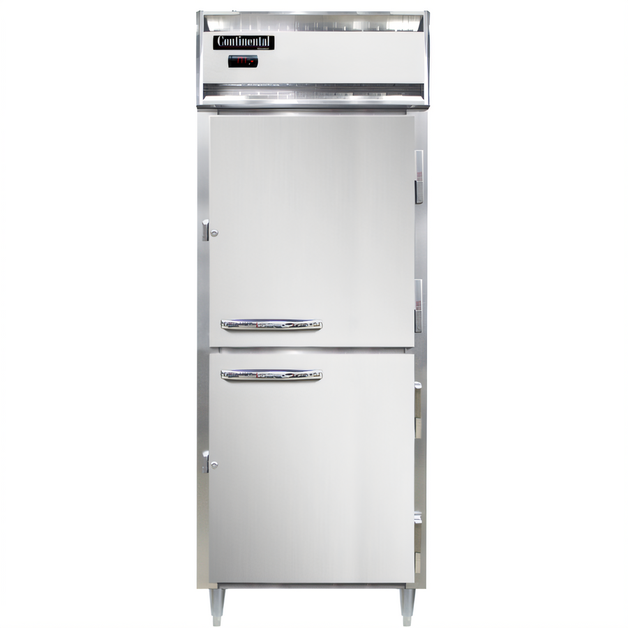 Product image #1 for Continental Refrigerator Designer Line DL1WE-HD One-Section Extra-Wide Reach-In Heated Holding Cabinet with Half Doors