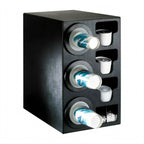 Thumbnail image #1 for Dispense-Rite BFL-C-3BT Adjustable Triple Cup Dispensing Cabinet, 8–44 oz. Cups, 3 Lid Chutes, Side Straw Organizers
