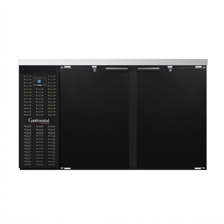 Product image #1 for Continental Refrigerator BB59SN 59" Shallow Depth Two-Door Back Bar Cooler
