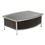 Thumbnail image #1 for Vollrath 4667575 Large Contoured Buffet Station with Wire Grill, Black, 21 x 16 x 7.5 Inches