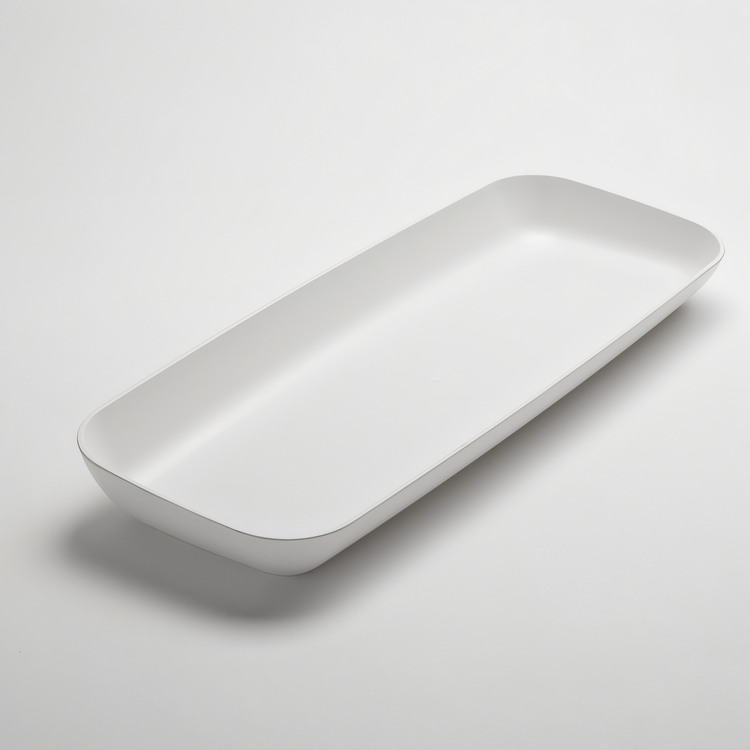 Product image #1 for American Metalcraft 24-Inch Rectangular White Melamine Platter