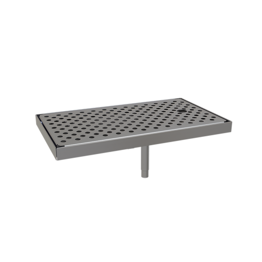 Product image #1 for Glastender Surface Mount Stainless Steel Drain Pan, 14 Inch W x 8 Inch D