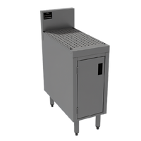 Advance Tabco Prestige Supreme Free-Standing Stainless Steel Underbar Drainboard Cabinet with Removable Doors, 12 x 25 x 36 Inches