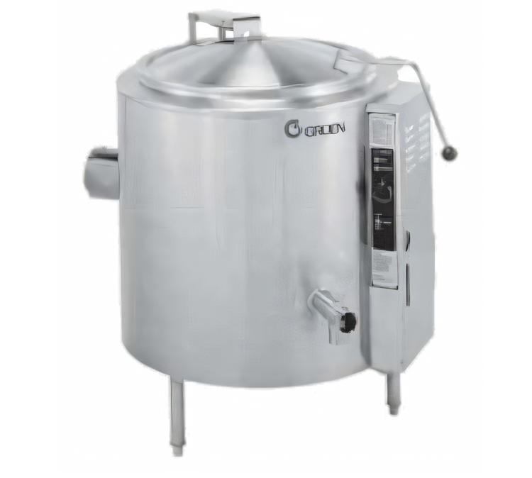 Product image #1 for Groen AHS-40 Low Height Gas Steam Kettle, 40-Gallon, 2/3 Jacket, 316 Stainless Steel Liner