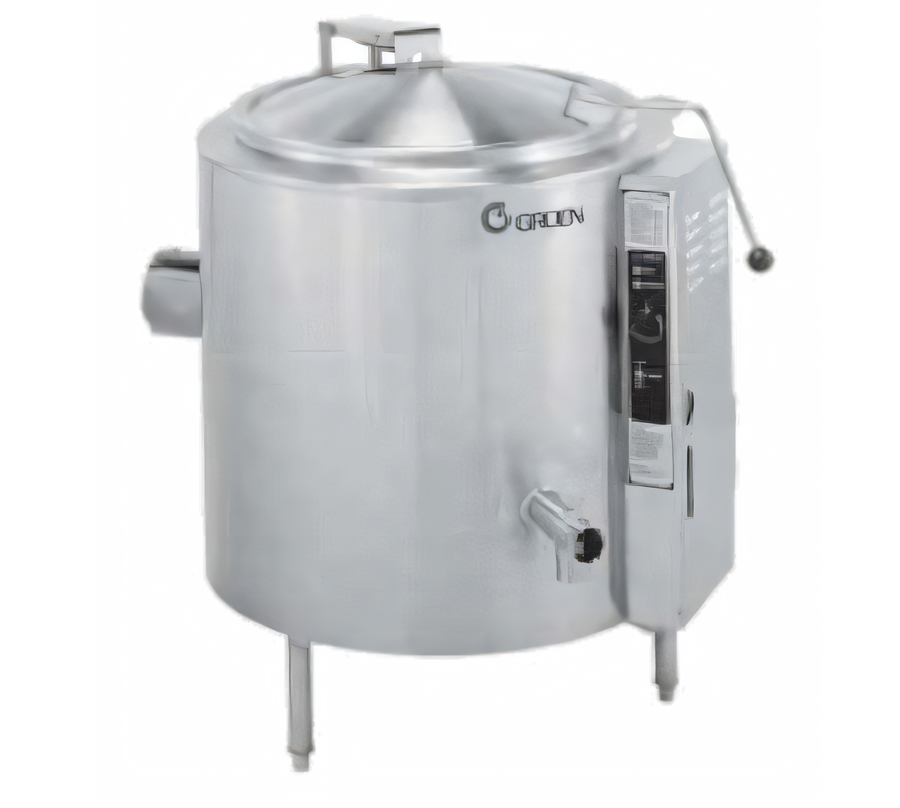 Product image #1 for Groen AHS-40 Low Height Gas Steam Kettle, 40-Gallon, 2/3 Jacket, 316 Stainless Steel Liner
