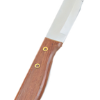 Thumbnail image #1 for Vollrath 48148 Jumbo Steak Knife, Round Tip, Wood Handle, Hollow Ground, 9-7/8" Overall Length
