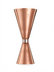 Thumbnail image #1 for Barfly Slim Style Copper-Plated Stainless Steel Jigger with Internal Marking Lines, 1 oz. x 2 oz.