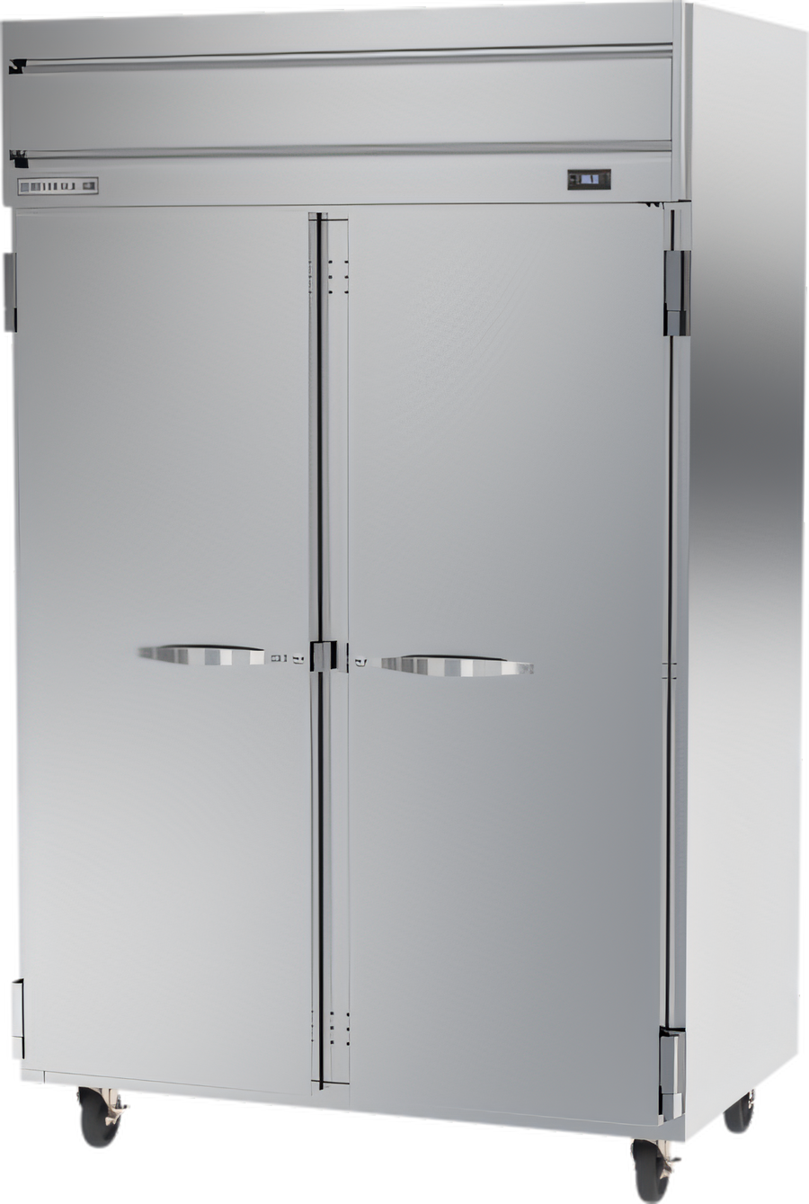 Product image #1 for Beverage-Air Horizon Series Two-Section Reach-In Refrigerator, 45.2 Cu. Ft., Top-Mounted Self-Contained, Solid Hinged Doors, Stainless Steel
