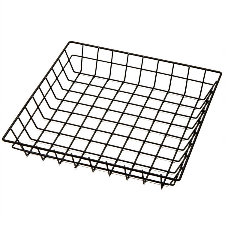 Product image #1 for American Metalcraft 12-Inch Square Black Iron Wire Grid Serving Basket