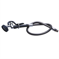 T&S Brass Pre-Rinse Spray Hose Assembly with Automatic Shut-Off Valve and Clear Vinyl Hose