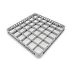 Thumbnail image #1 for Crestware REC36 36-Compartment Chemical-Resistant Polymer Dish & Glass Rack Extender, Soft Gray, Textured Case of 12
