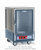 Thumbnail image #1 for Metro C5 3 Series Half-Height Mobile Heated Holding Cabinet with Gray Insulation Armour, Clear Polycarbonate Door, and Lip Load Slides
