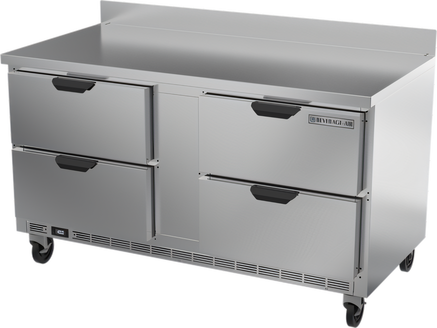 Product image #1 for Beverage-Air 60-Inch Two-Section Worktop Freezer with 4 Drawers