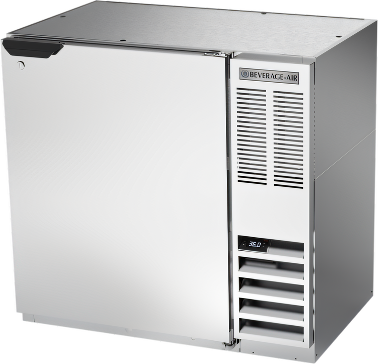 Product image #1 for Beverage-Air 36-Inch Refrigerated Food-Rated Back Bar Storage Cabinet, One Section, Solid Door