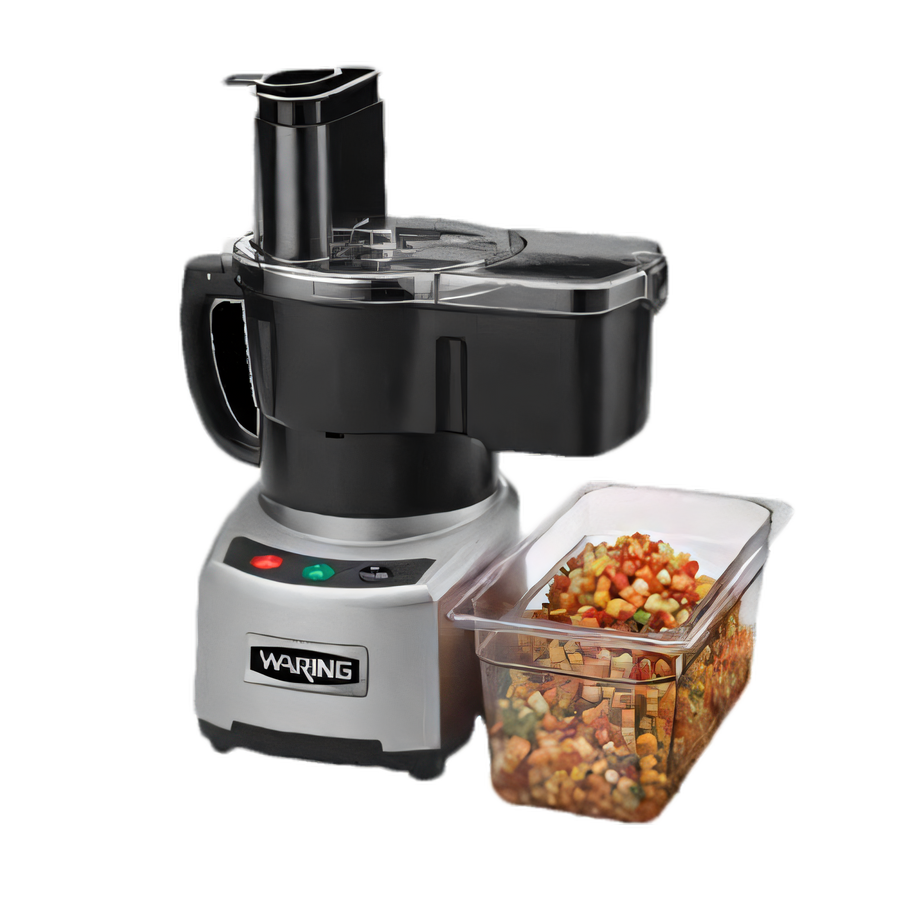 Product image #1 for Waring Commercial 4-Quart Combination Continuous-Feed/Batch Bowl Food Processor, 2 HP