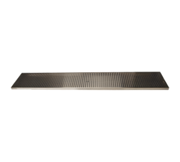 Product image #1 for 72-Inch Surface Mount Stainless Steel Drip Tray Trough with Perforated Screen