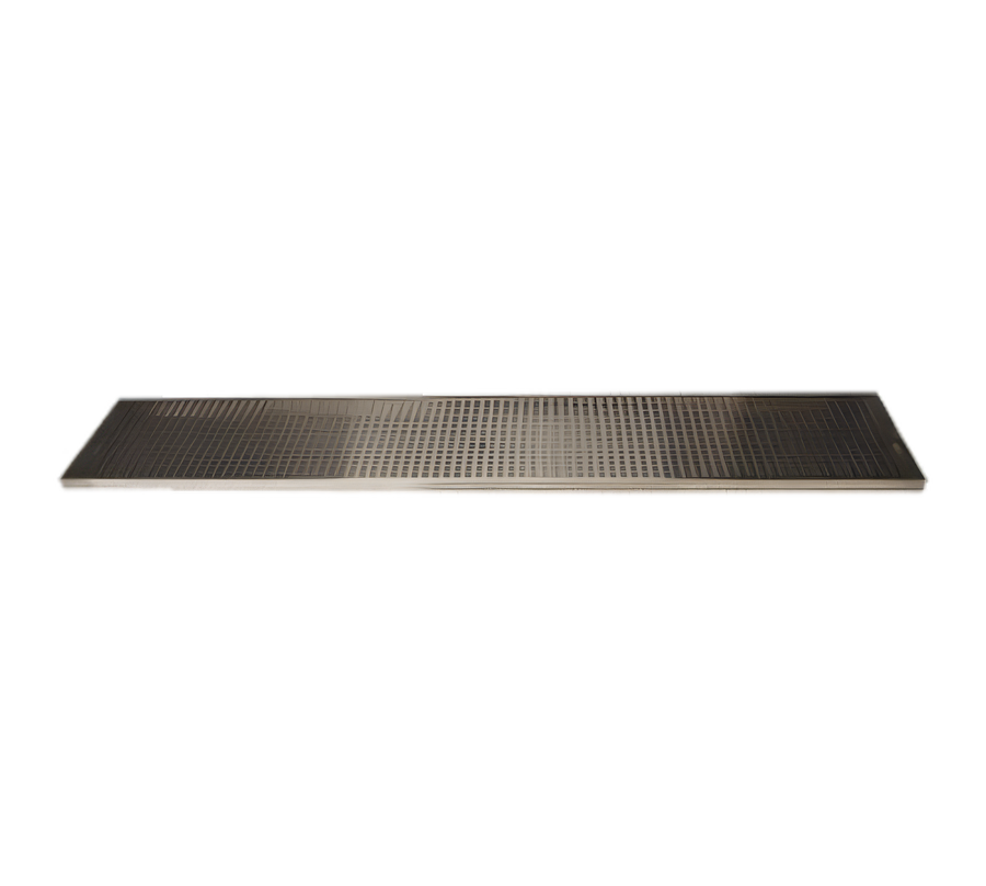 Product image #1 for 72-Inch Surface Mount Stainless Steel Drip Tray Trough with Perforated Screen