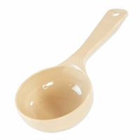 Carlisle Measure Miser 5 oz Beige Solid Short-Handle Portion Control Serving Spoon