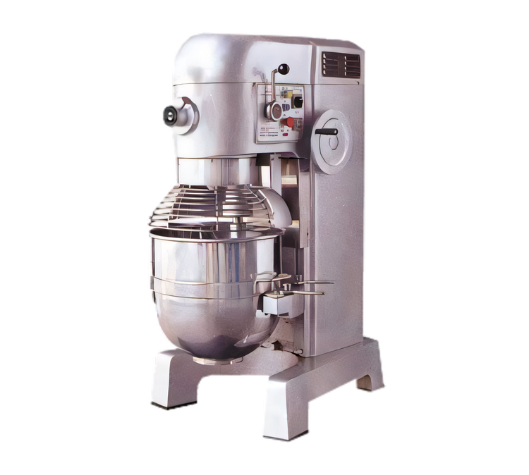 Product image #1 for Omcan USA 60 Qt 4-Speed Planetary Floor Mixer with Gear and Belt Drive, #12 Hub