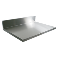 John Boos 24 x 25-Inch Stainless Steel Countertop with 6-Inch Boxed Backsplash, 1-1/2-Inch Thick