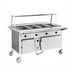 Thumbnail image #1 for Atlas Metal CAHB-3 Electric 3-Well Hot Food Serving Counter with Heated Base