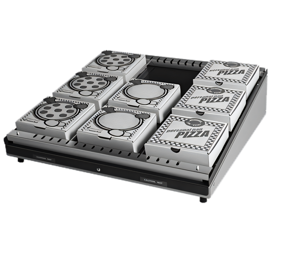 Product image #1 for Hatco Glo-Ray® Countertop Pass-Thru Pizza Warmer with Single Slant Shelf, 48" x 24" Deep