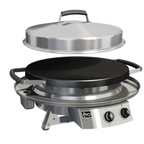 Thumbnail image #1 for Evo Professional Outdoor Natural Gas Tabletop Griddle Cooking Station with 30-Inch Round Seasoned Steel Cook Surface