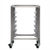 Thumbnail image #1 for Stainless Steel Open Base Equipment Stand with Pan Slides, 6 Half-Size Sheet Pan Capacity