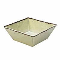 American Metalcraft 12-Inch Square Antique White Melamine Serving Bowl, 228 oz.