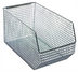 Thumbnail image #1 for Quantum Rectangular Mesh Stack & Hang Bin, Chrome Plated, 14-1/2 x 8 x 7 Inches