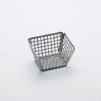 Thumbnail image #1 for American Metalcraft LFRY54 5-Inch Rectangular Nestable Laser-Cut Stainless Steel Fry Basket Case of 48