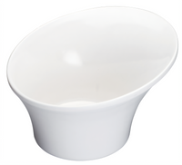 Ardesia Priscila 6.5 Inch White Round Angled Melamine Bowl, 0.5 Quart