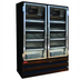 Thumbnail image #1 for Howard-McCray 3-Section Glass Door Reach-In Freezer Merchandiser, Bottom-Mount Self-Contained, 65 Cu. Ft., Black