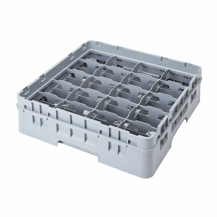 Product image #2 for Cambro Camrack Full-Size 20-Compartment Cup Rack with Soft Gray Extender