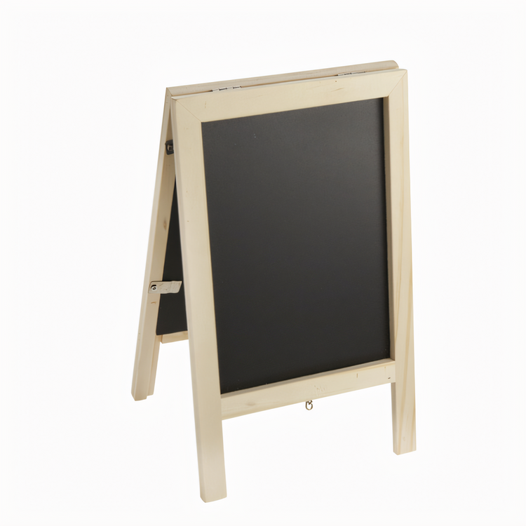 Product image #1 for American Metalcraft Mini Tabletop Sandwich Board Chalkboard Sign, 6 W x 9-3/4 H, Black Board, Plain Frame