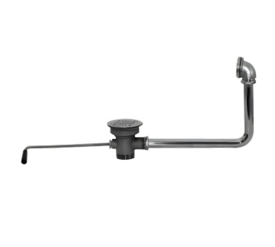 Product image #1 for Advance Tabco Twist Waste Valve Sink Drain with Built-In Overflow, 3-1/2 Inch Opening