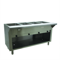 Advance Tabco Triumph Supreme Natural Gas 4-Well Open Well Hot Food Table with Enclosed Base
