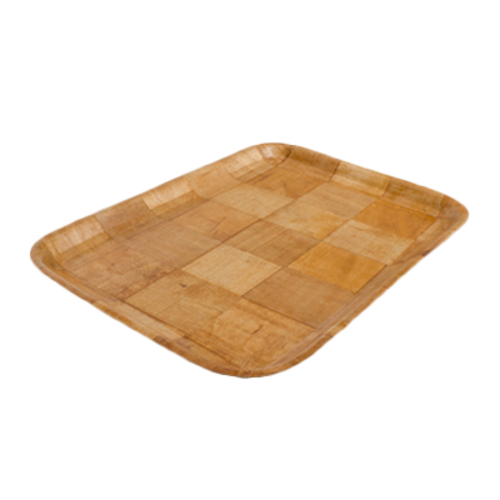 Product image #1 for Crestware 12 x 16 Inch Woven Wood Rectangular Serving Tray