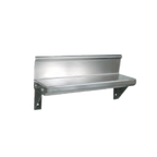 Thumbnail image #1 for John Boos BHS518R6 Wall-Mounted Lavatory Shelf, 18 x 5 Inches, 16-Gauge 300 Series Stainless Steel, with Rear Riser