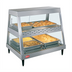 Thumbnail image #1 for Hatco Glo-Ray® Full-Service Countertop Heated Display Case, See-Thru, Straight Glass Front, Dual Pan Shelf
