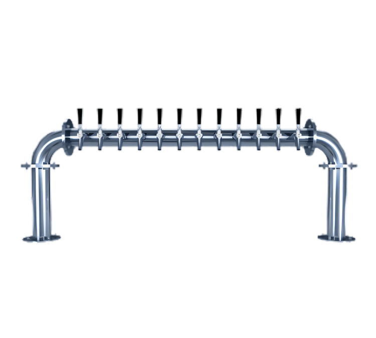 Product image #1 for Biergarten U-Shaped 2-Column 12-Faucet Countertop Glycol-Cooled Draft Beer Tower
