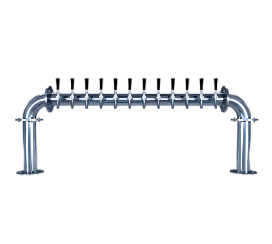 Product image #1 for Biergarten U-Shaped 2-Column 12-Faucet Countertop Glycol-Cooled Draft Beer Tower