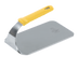 Thumbnail image #1 for Vollrath Flat-Bottom Steak Weight with Yellow Silicone Handle, 1.6 lb, 9 x 4-3/4 Inch, Stainless Steel