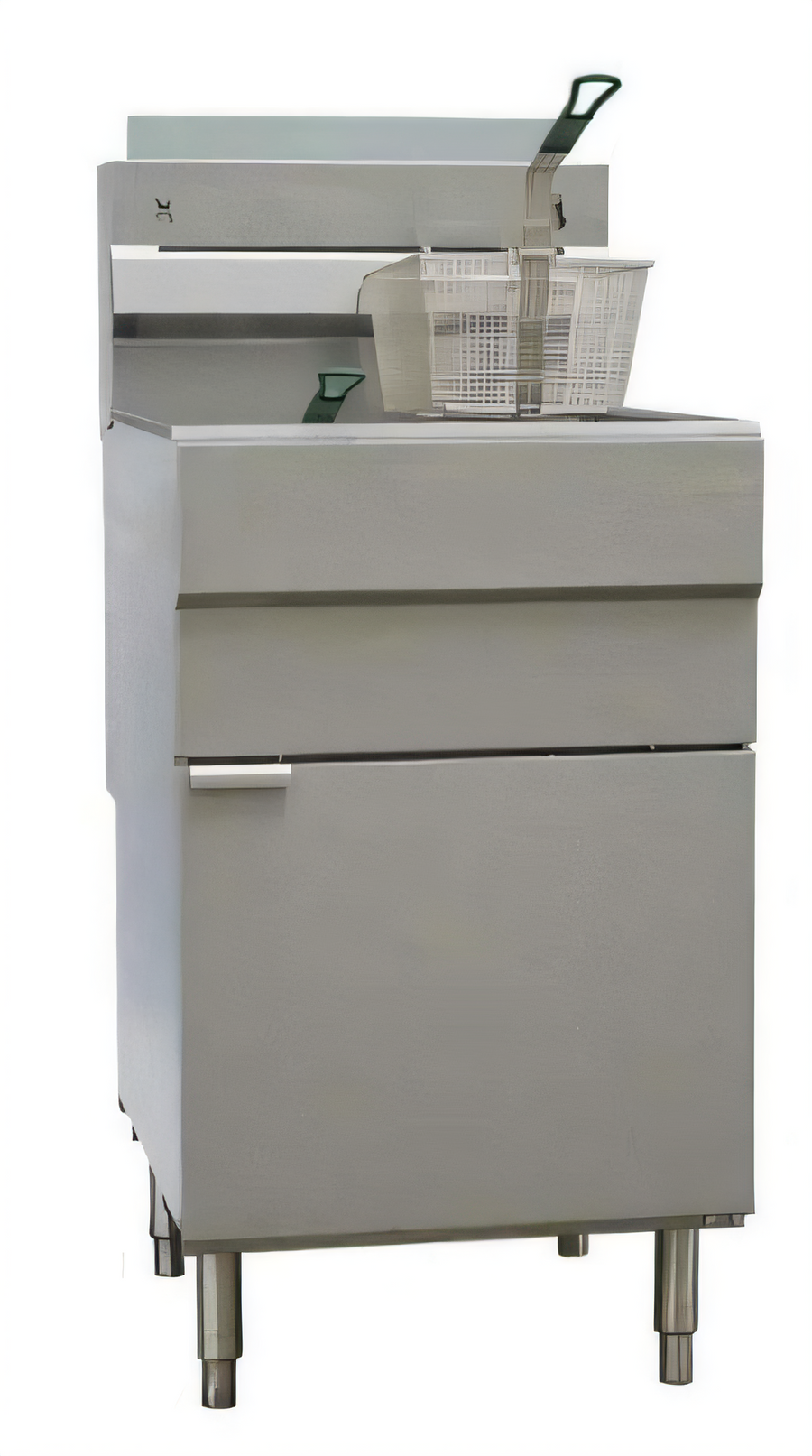 Product image #1 for Sapphire SE-FR40 NG/LP Freestanding Gas Fryer, 40 lb. Capacity