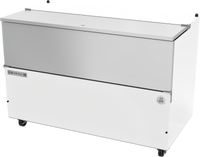 Beverage-Air SM58HC-W-02 Single Access Cold Wall School Milk Cooler, 58 Inch, White, 22.63 Cu. Ft.