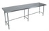 Thumbnail image #1 for BK Resources 96 Inch x 36 Inch 16-Gauge 304 Stainless Steel Flat Top Work Table, Open Base, 34-3/4 Inch High