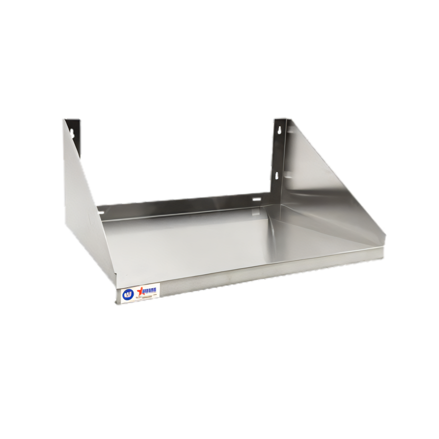 Product image #1 for Wall-Mount 18-Gauge 304 Stainless Steel Microwave Shelf, 24 x 20 x 14 Inches